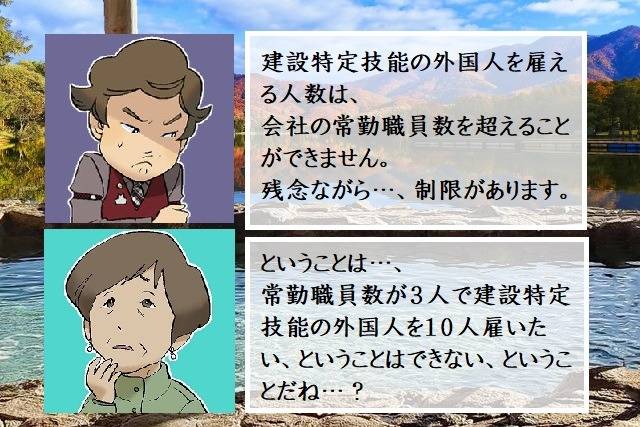 外国人就労管理システム（建設特定技能受入計画）の常勤職員数とは　行政書士葛飾江戸川総合法務事務所